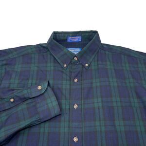 Pendleton XL Multicolor Plaid Sir Pendleton 100% Wool Flannel Long Sleeve Shirt